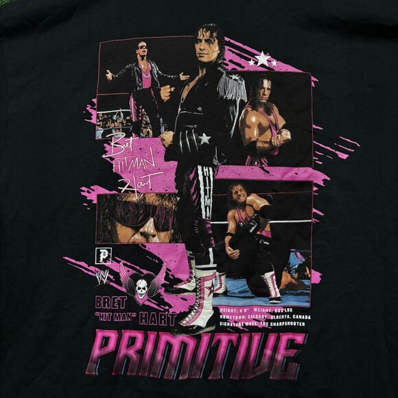 Primitive x WWE Bret Hitman Hart T-Shirt Size 2XL - Picture 2 of 4